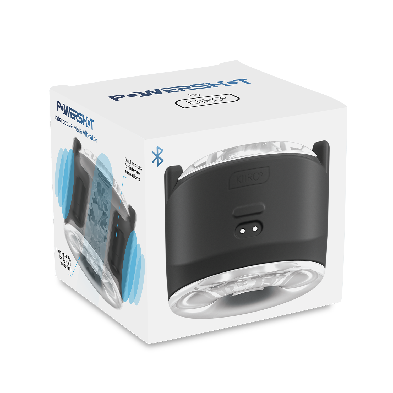 9: KIIROO – Powershot – Interaktiver Männervibrator – Schwarz