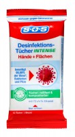 SOS Desinfektionstücher für Hände und Flächen, 10 er