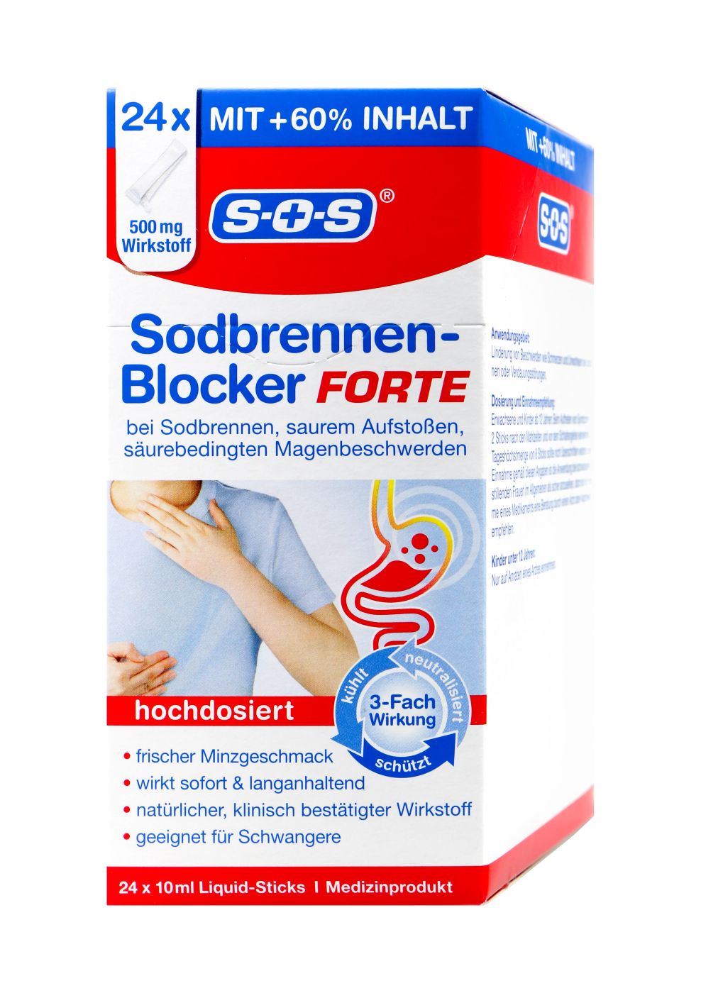 SOS Sodbrennenblocker Forte, 24 er