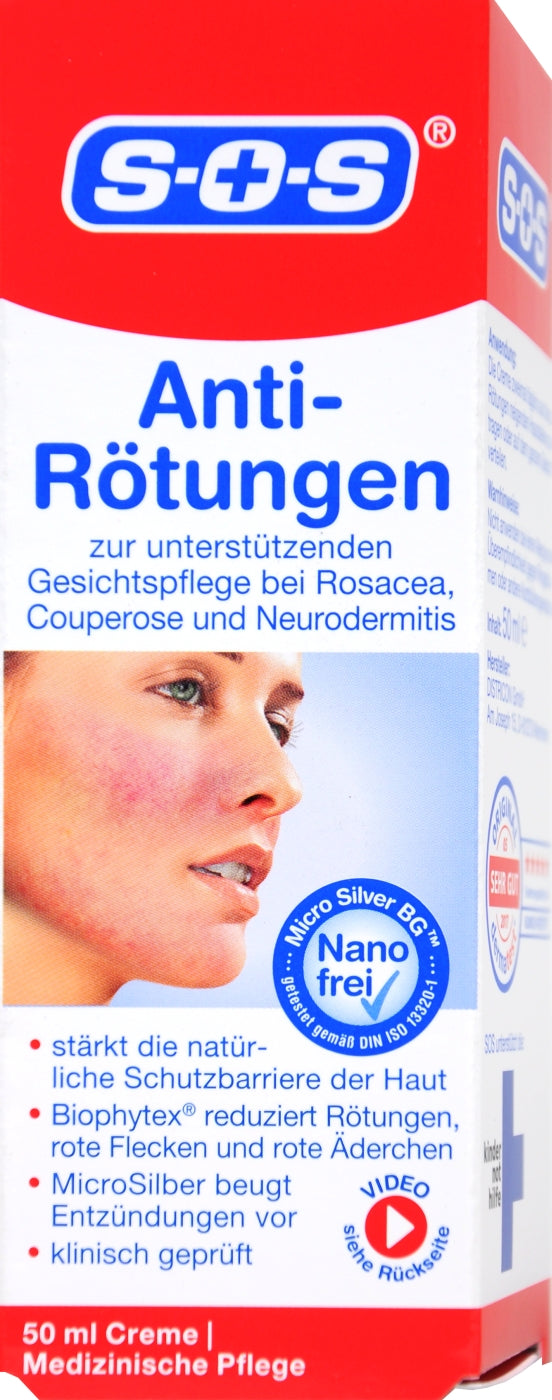 SOS Derma Care Anti-Rötungen Gesichtscreme Akut, 50 ml