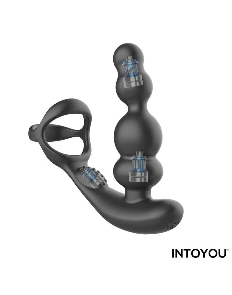 IY Klark - Waving & Vibrating Anal Plug mit Fernbedienung - Schwarz