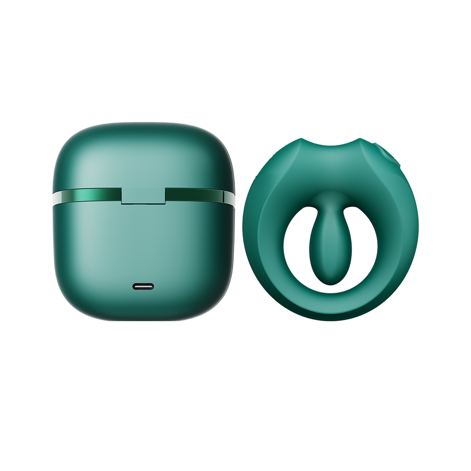 12: ZALO - Apis - Vibrationsring für Paare . App gesteuert - Türkisgrün