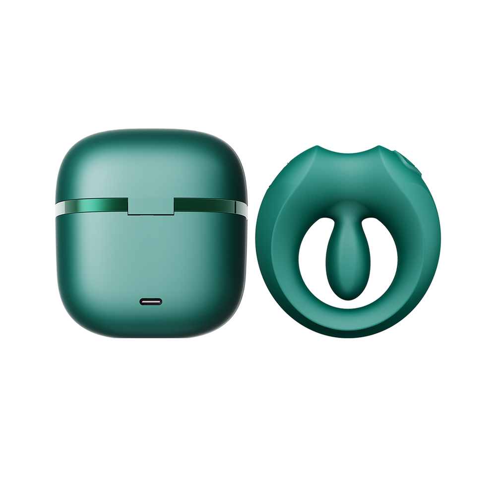 12: ZALO - Apis - Vibrationsring für Paare . App gesteuert - Türkisgrün