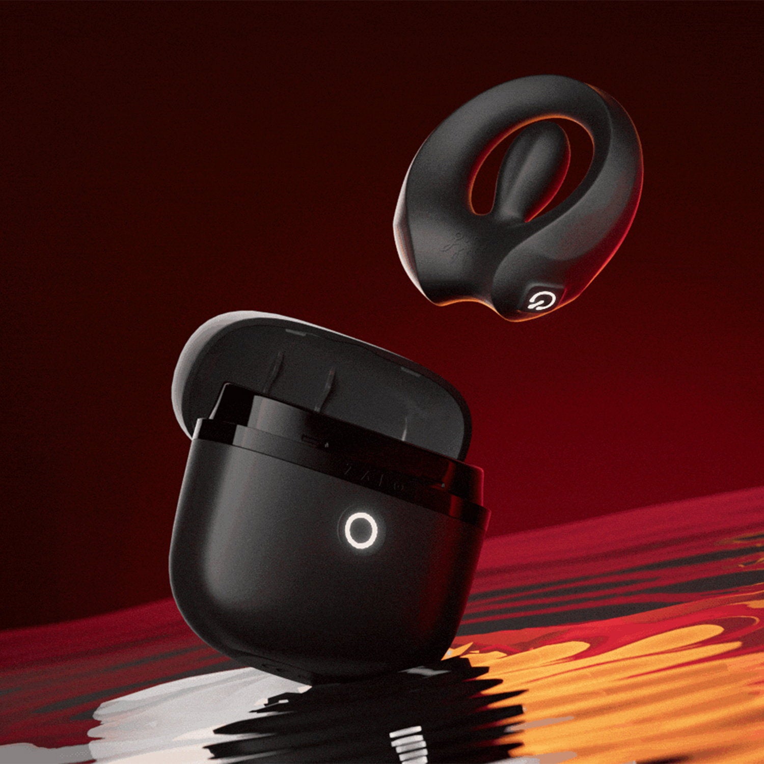 ZALO - Apis - Vibrationsring für Paare, App-gesteuert - Obsidian Schwarz