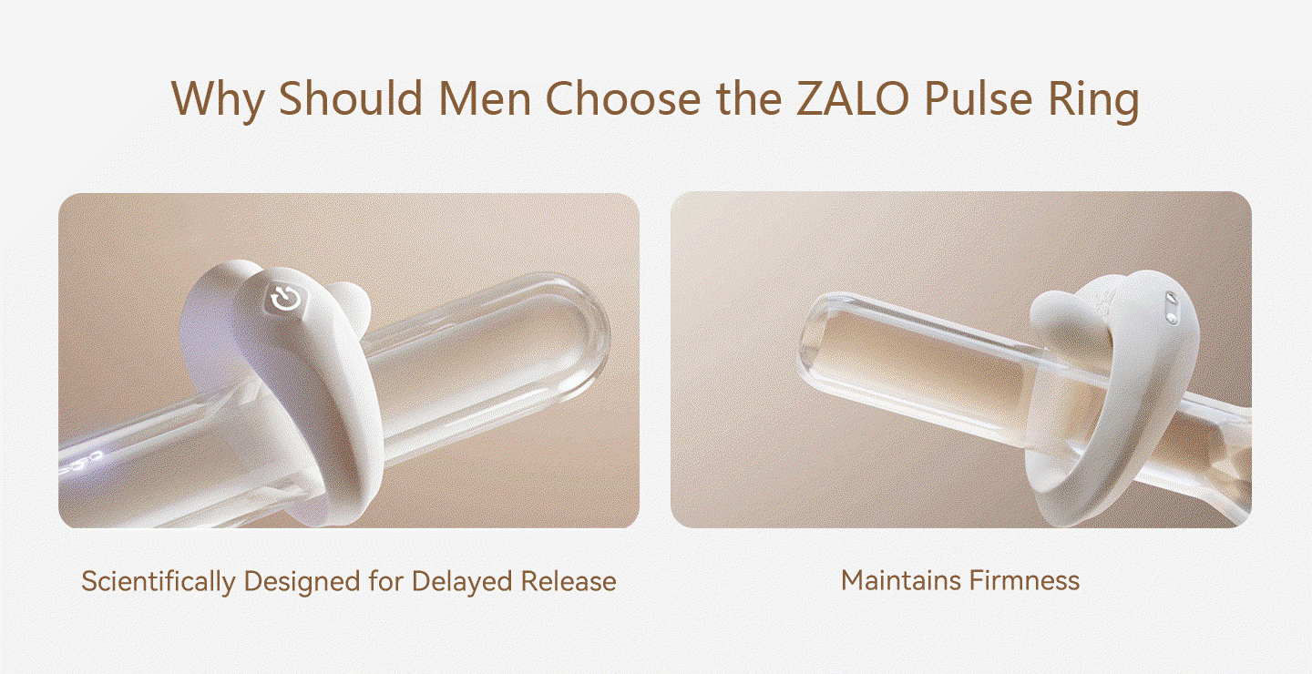 ZALO - Apis - Vibrationsring für Paare, App-gesteuert - Obsidian Schwarz