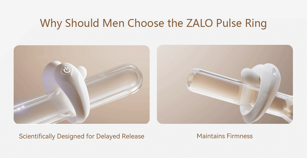 20: ZALO- Apis - Vibrationsring für Paare, App-gesteuert - Elfenbeinweiß