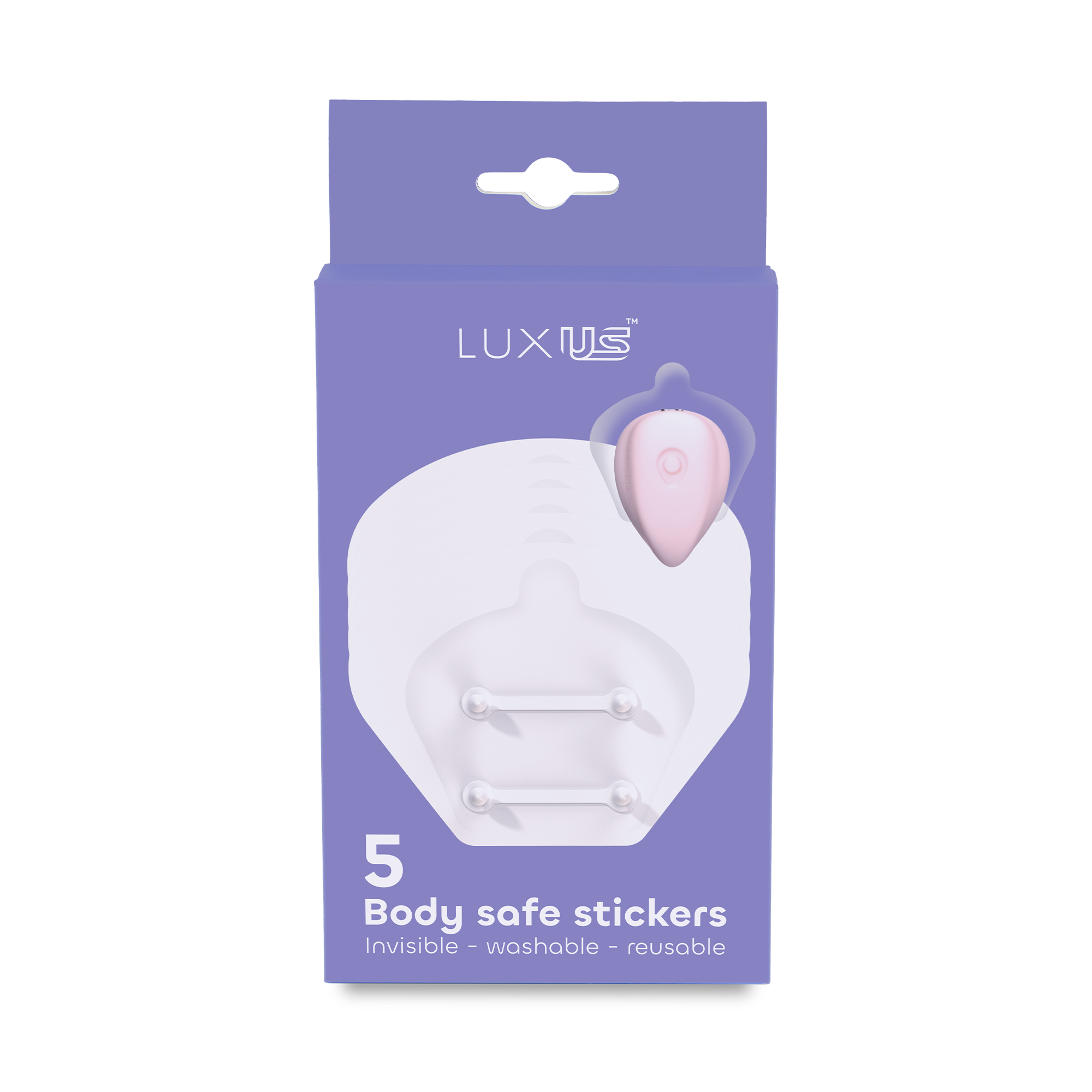 LUXUS – Selbstklebende Sticker – 5er-Set – Transparent