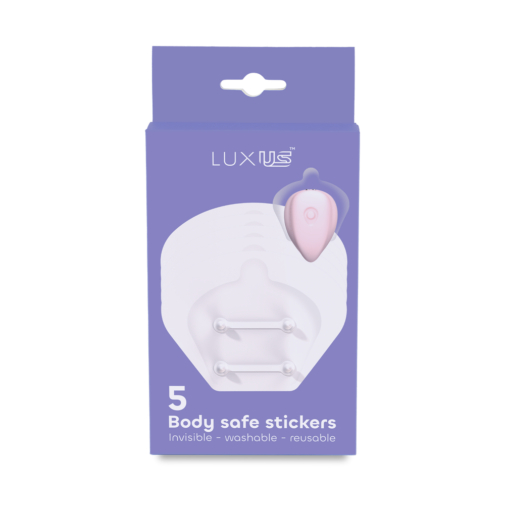 LUXUS – Selbstklebende Sticker – 5er-Set – Transparent