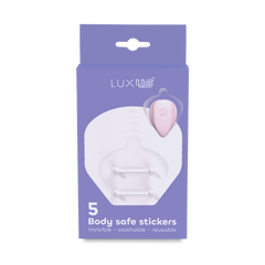LUXUS – Selbstklebende Sticker – 5er-Set – Transparent