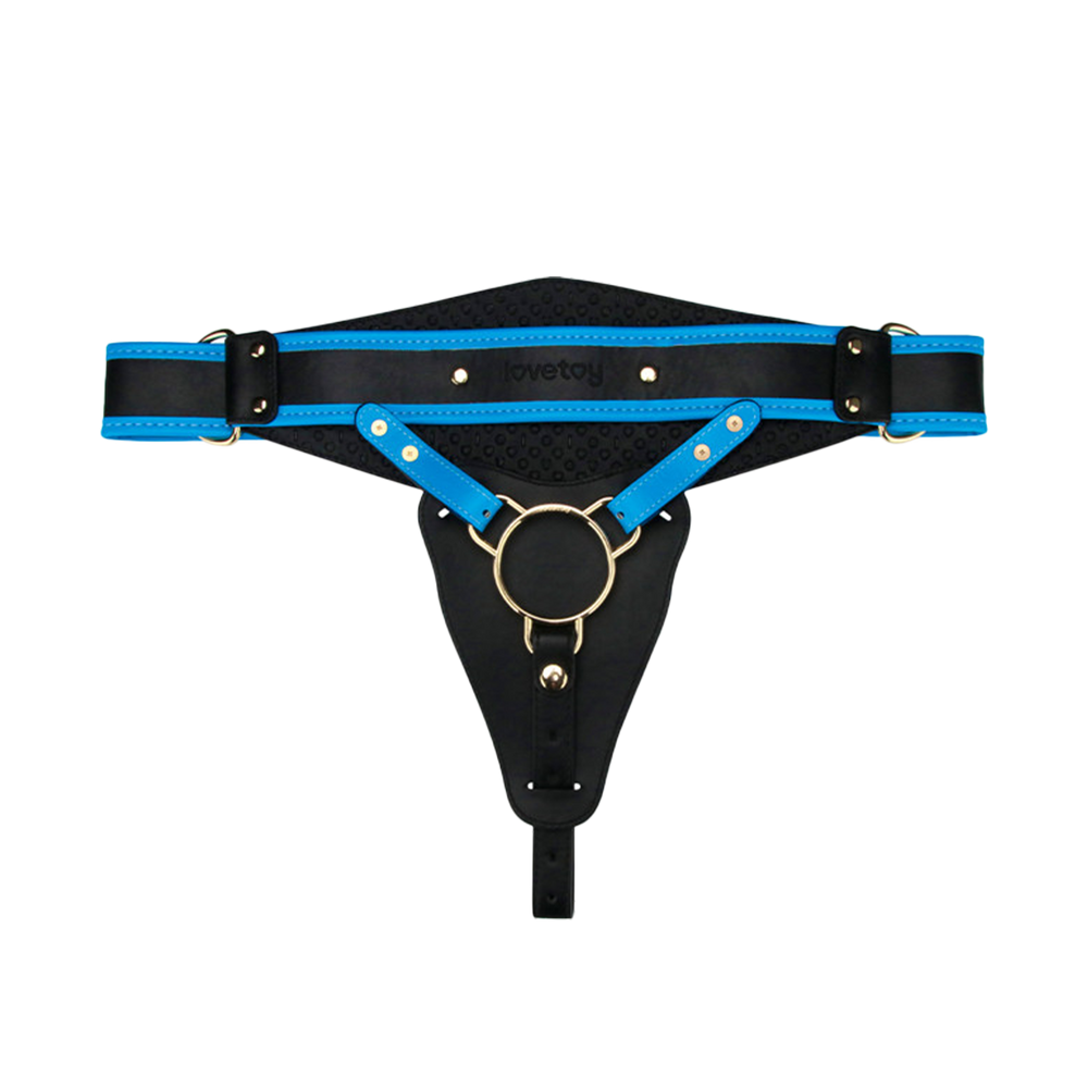 LoveToy - Ingen - Vibrierendes Strap-on-Set, 8"/ 20 cm, Größe XS/S/M, Nude