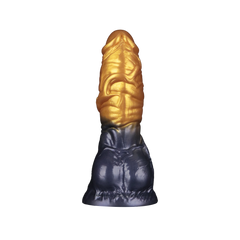 LoveToy – Aufblasbarer Dildo mit doppelter Dichte, 7,5" / 19 cm, Gold/Schwarz