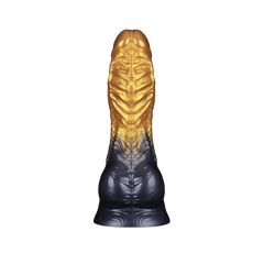 4: LoveToy – Aufblasbarer Dildo mit doppelter Dichte, 8" / 20 cm, Gold/Schwarz
