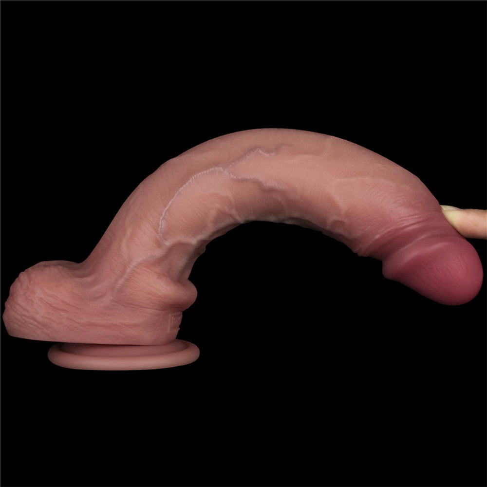 17: LoveToy – Vibrierender Gleitkörper Pro II mit Fernbedienung – 10" / 25 cm – Nude