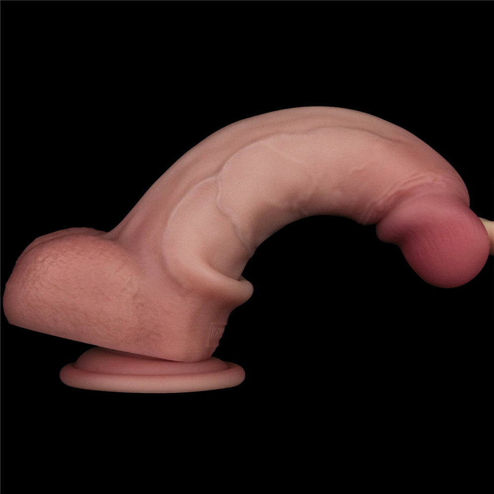 LoveToy – Vibrierender Gleitkörper Pro II mit Fernbedienung –  8" / 20 cm – Nude