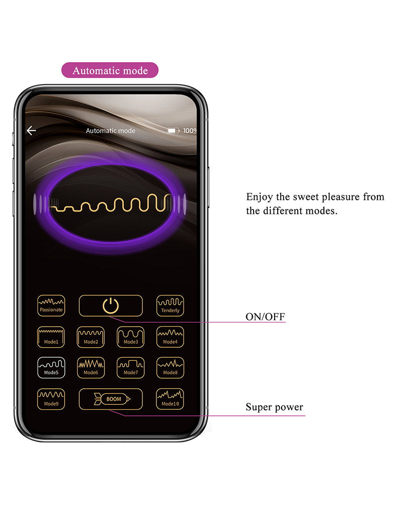 Pretty Love – Billy – G-Punkt-Vibrator mit App-Fernbedienung – Lila