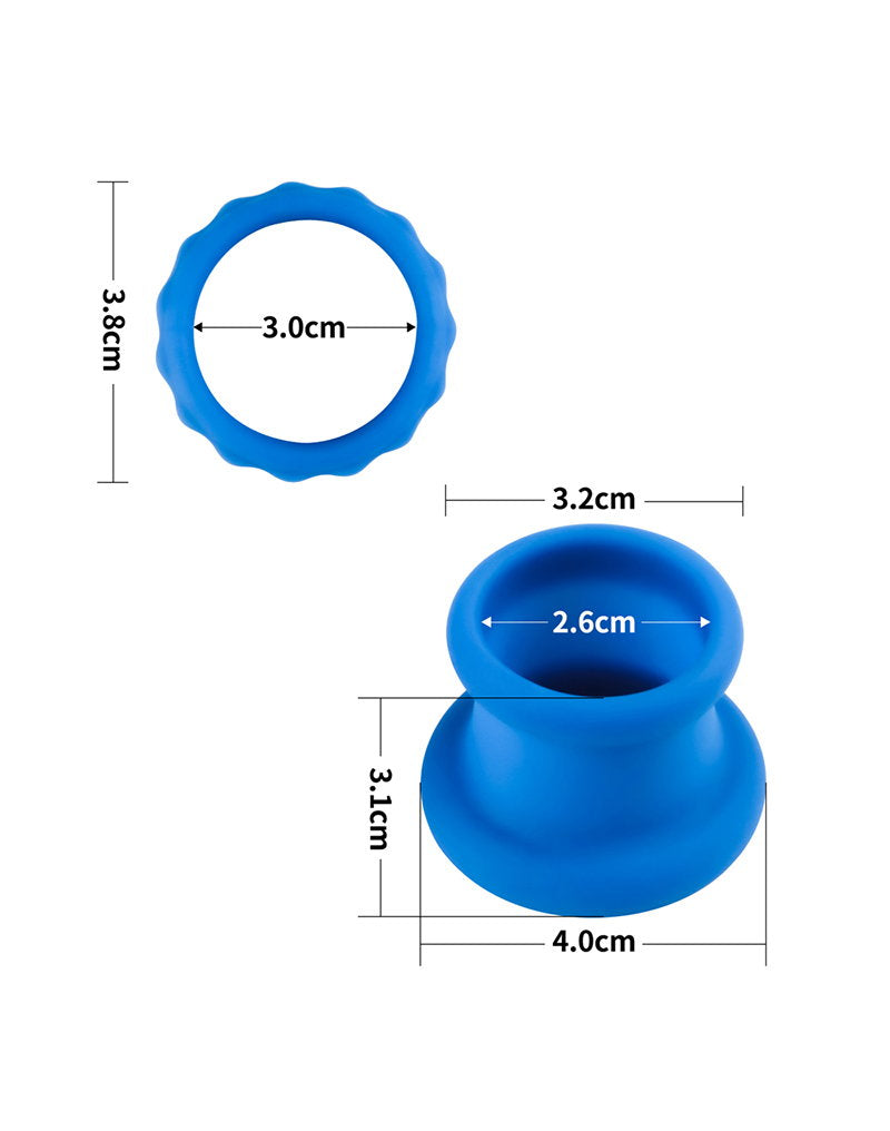 LoveToy – Pinnacle Pro – Twin Flex Stretcher – Blau