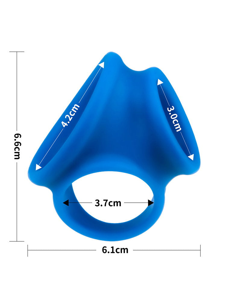 LoveToy – Pinnacle Pro – Trio Grip Enchancer Sleeve – Blau