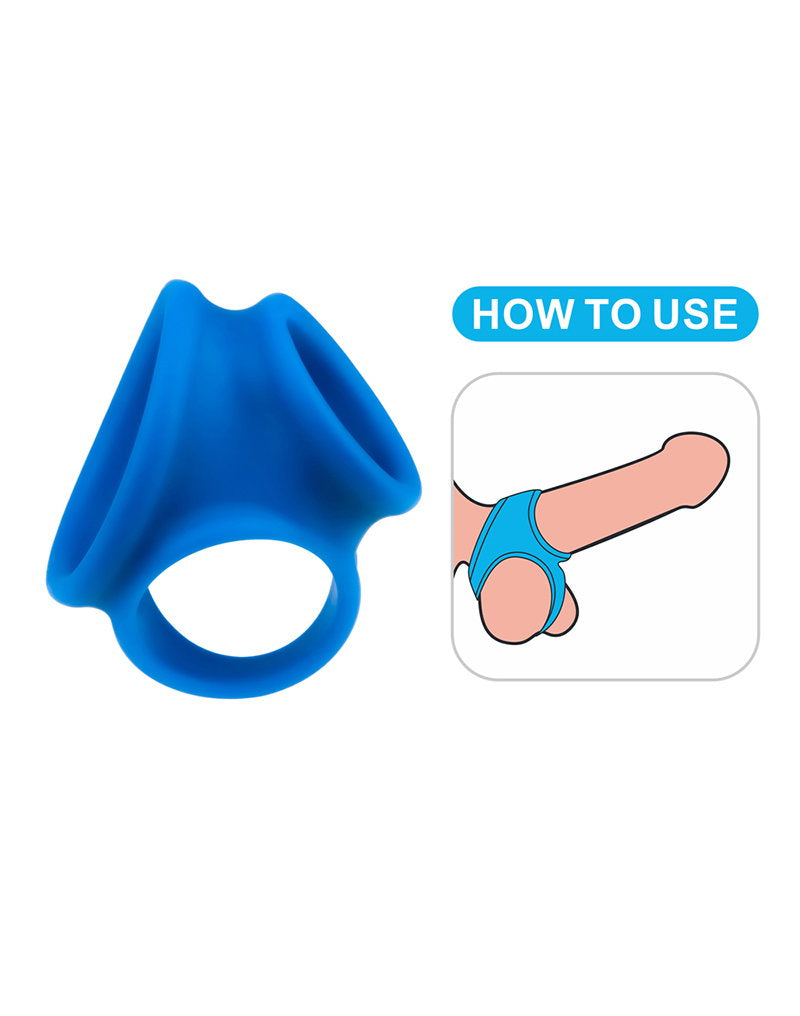 LoveToy – Pinnacle Pro – Trio Grip Enchancer Sleeve – Blau