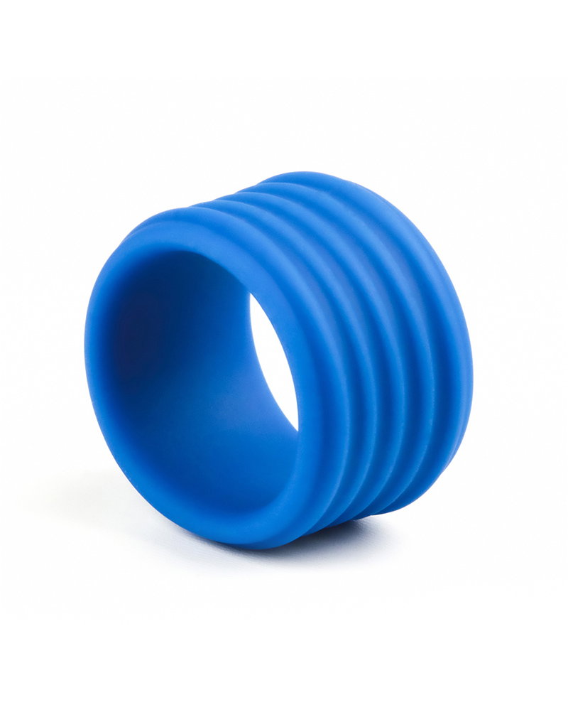 LoveToy – Pinnacle Pro – Deep Rib Grip Ring – Blau