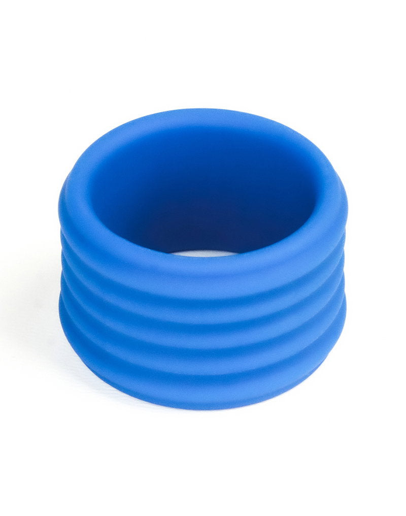 LoveToy – Pinnacle Pro – Deep Rib Grip Ring – Blau
