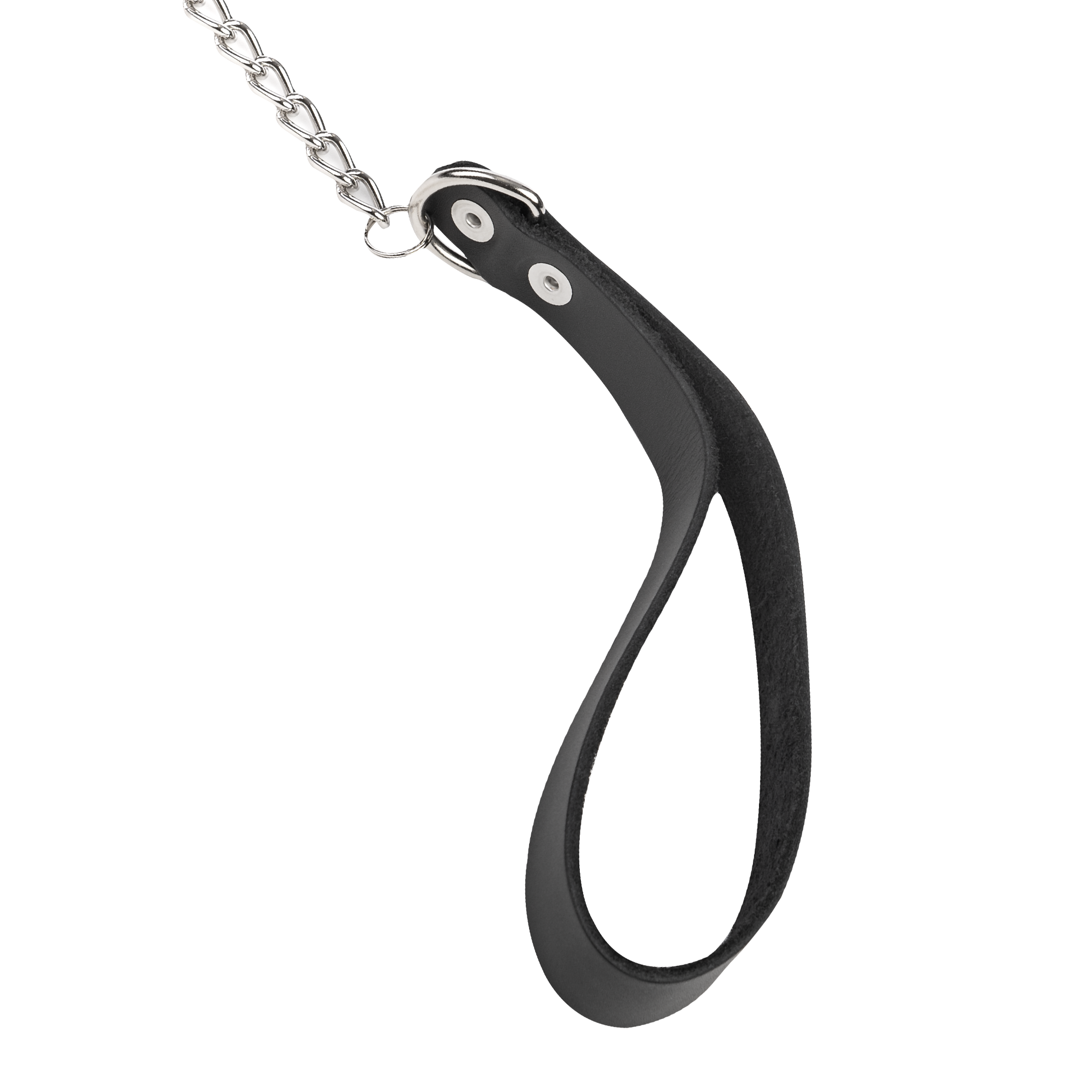 Rimba - Halsband mit Nieten und Hundenketten, verstellbar mit Schalle.