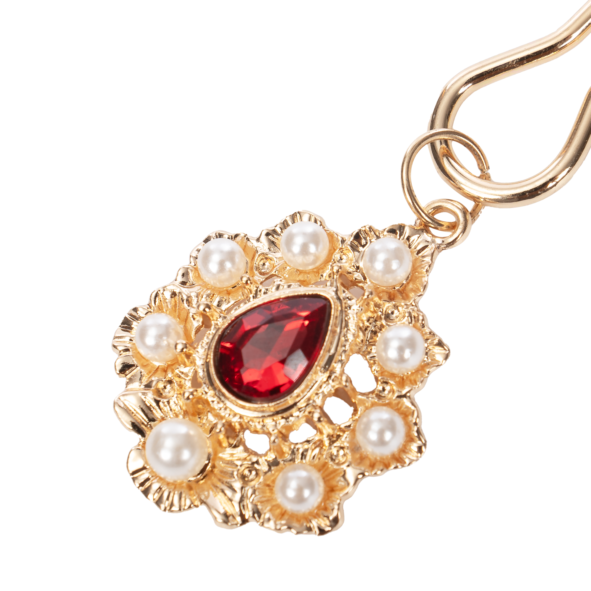 4: Rimba Bondage Play – Brustwarzenklammern mit Goldschmuck – Gold