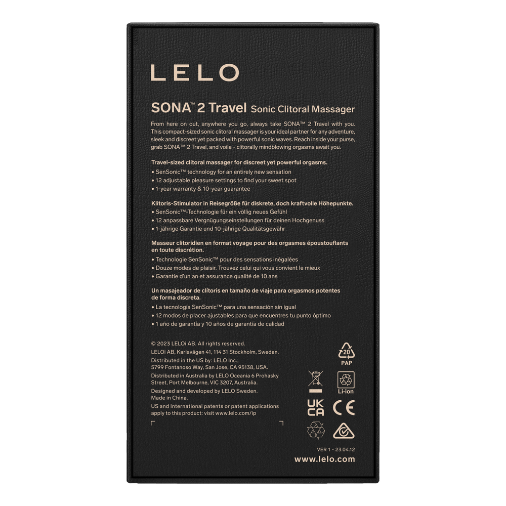 Lelo - Sona 2 Travel - Lila