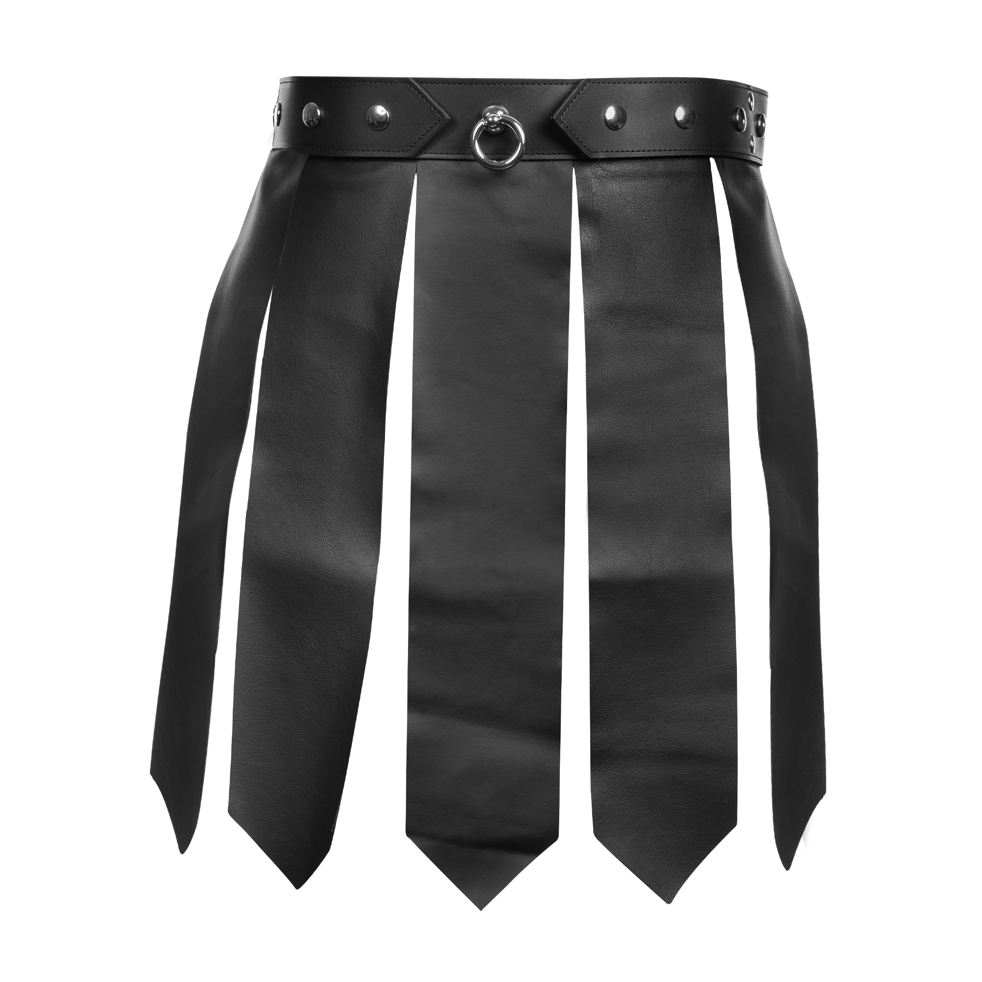 5: Rimba Bondage Play – Lederrock für Männer – Schwarz