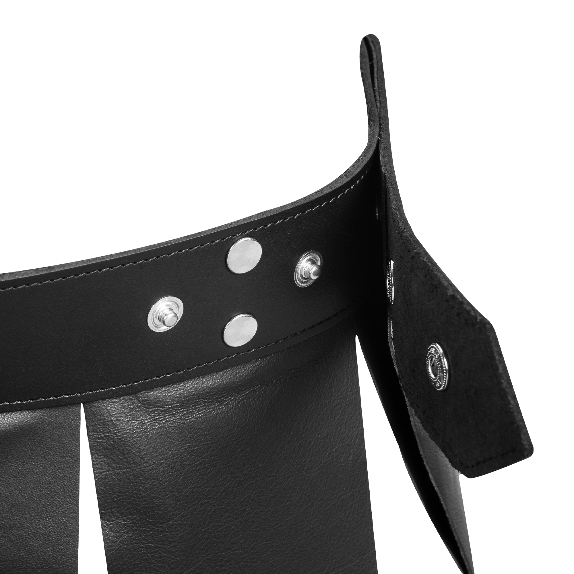 Rimba Bondage Play – Lederrock für Männer – Schwarz