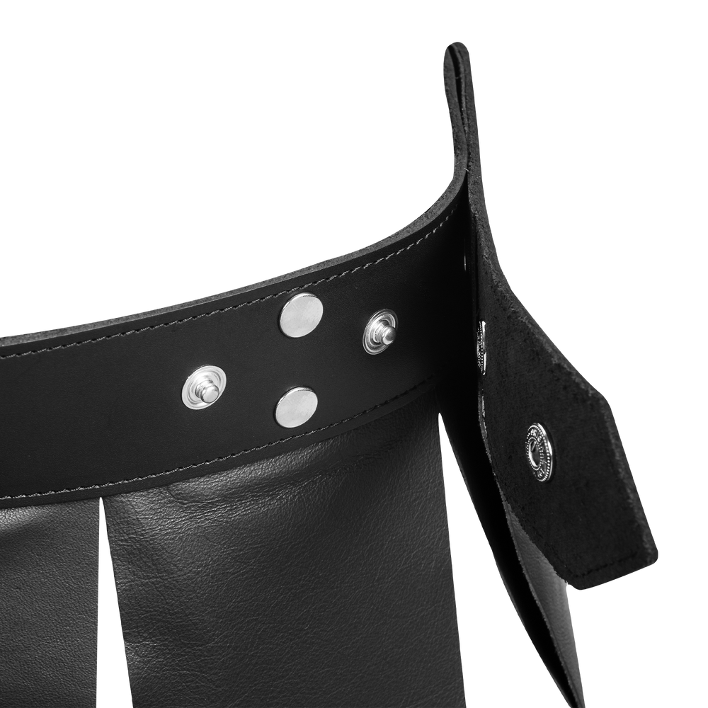 8: Rimba Bondage Play – Lederrock für Männer – Schwarz