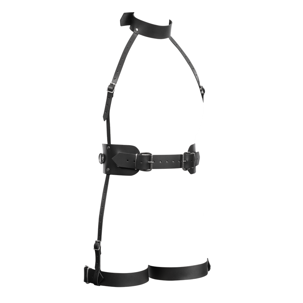 5: Rimba Bondage Play – Ganzkörper-Bondage-Harnisch aus Leder – Schwarz