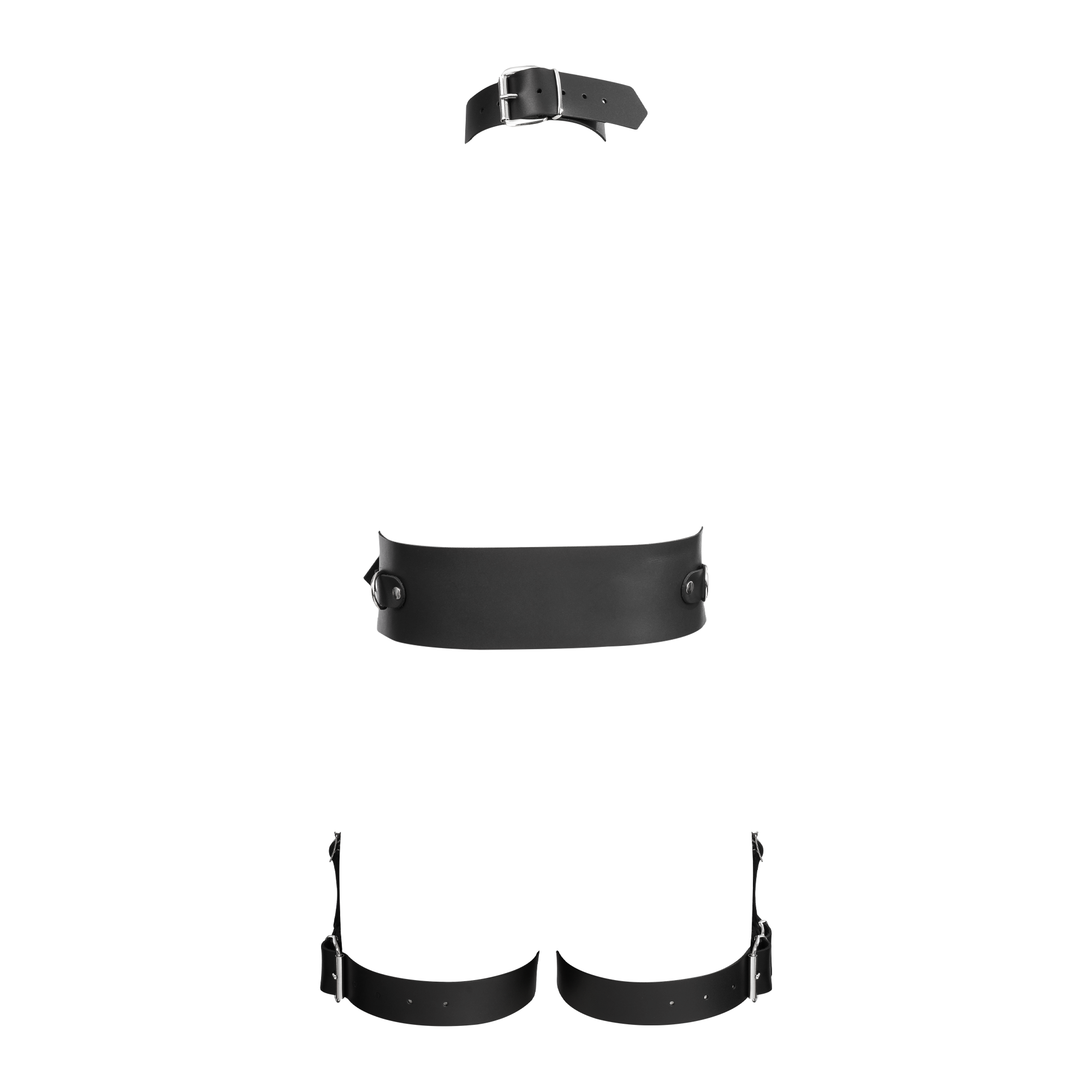 6: Rimba Bondage Play – Ganzkörper-Bondage-Harnisch aus Leder – Schwarz