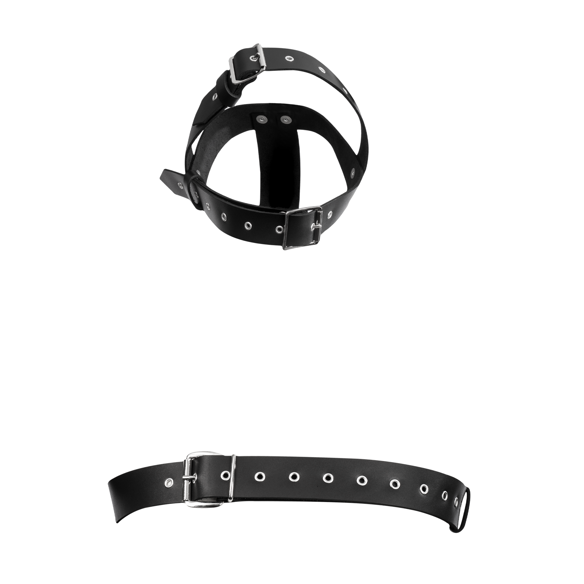 Rimba Bondage Play - Leder-Fixierharness - Schwarz