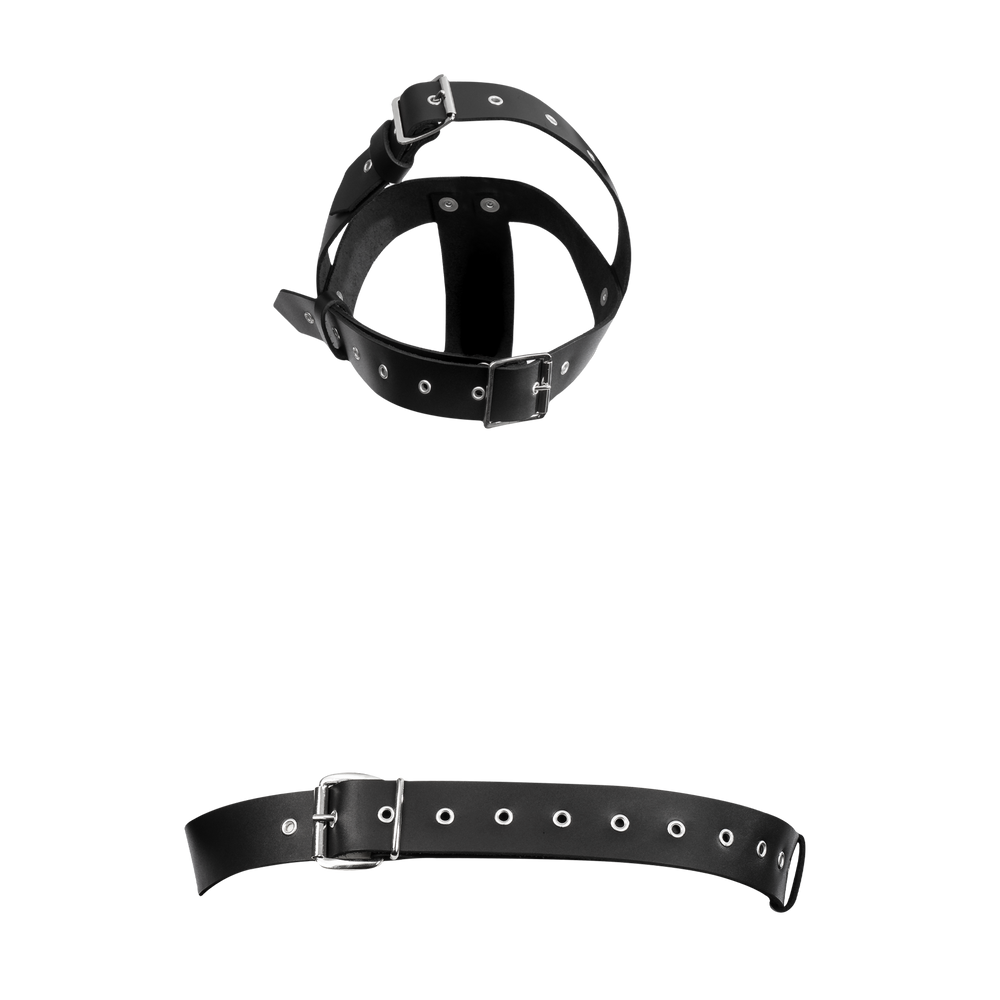 Rimba Bondage Play - Leder-Fixierharness - Schwarz