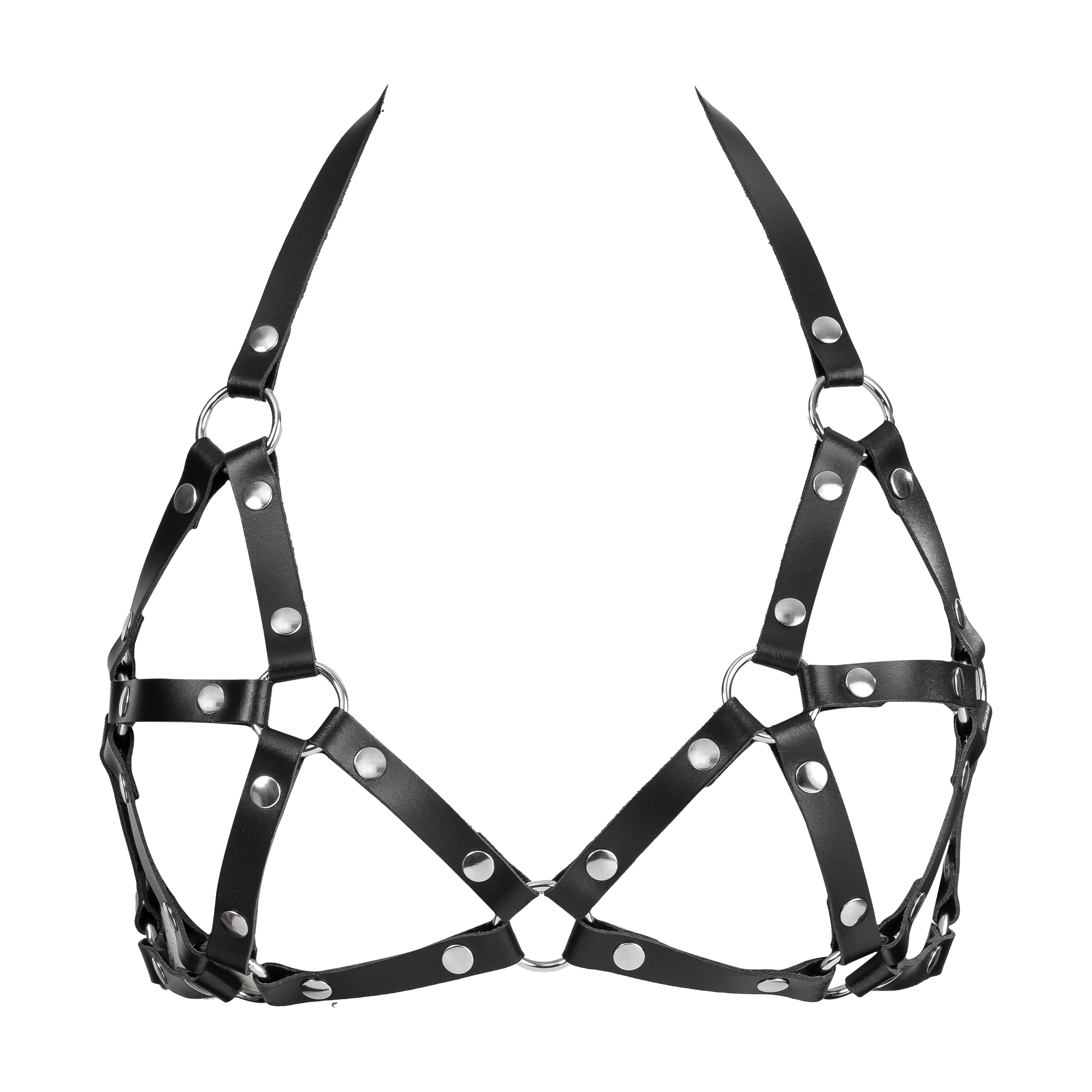 3: Rimba Bondage Play - Leather Chest Harness - Black