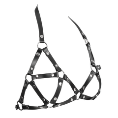 4: Rimba Bondage Play - Leather Chest Harness - Black