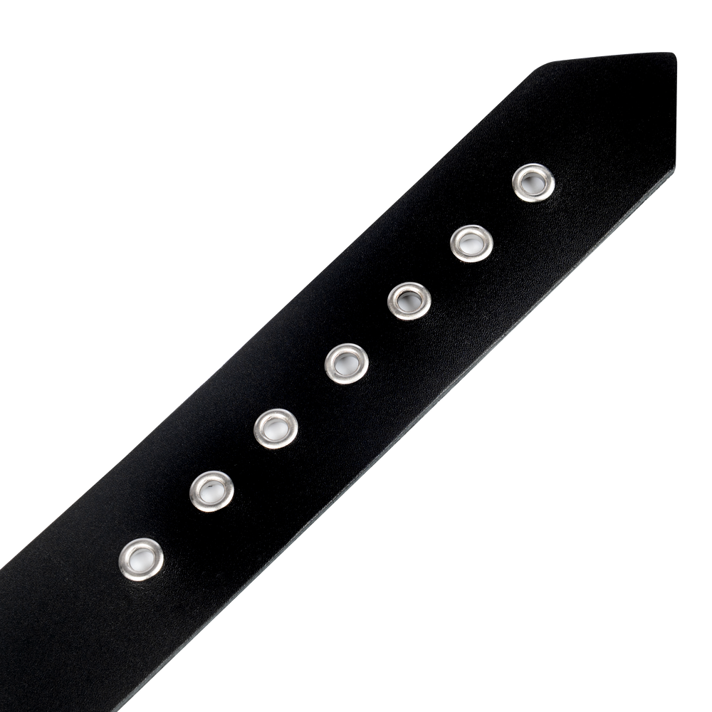5: Rimba Bondage Play – Lederhalsband mit Metallschnalle – Schwarz