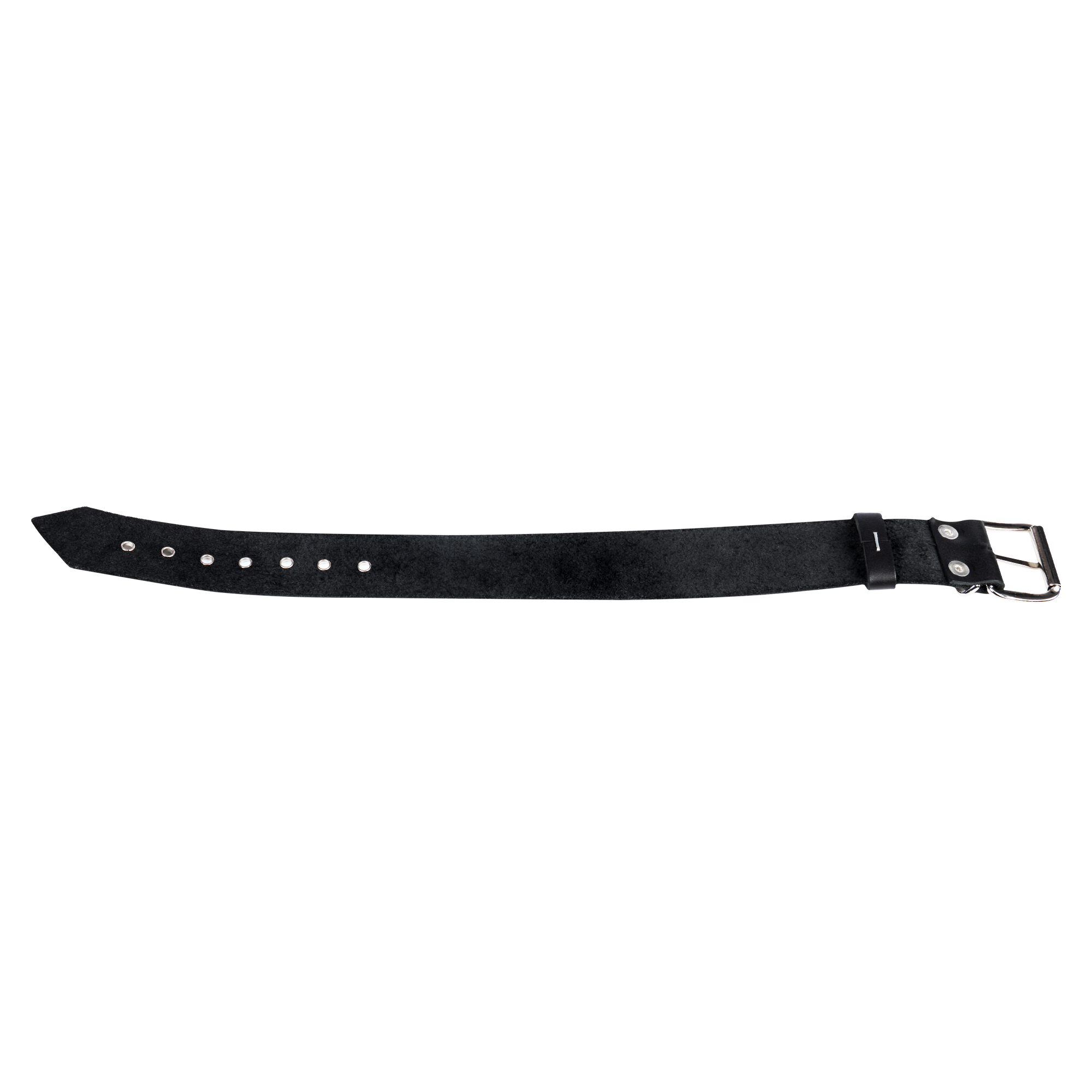 4: Rimba Bondage Play – Lederhalsband mit Metallschnalle – Schwarz