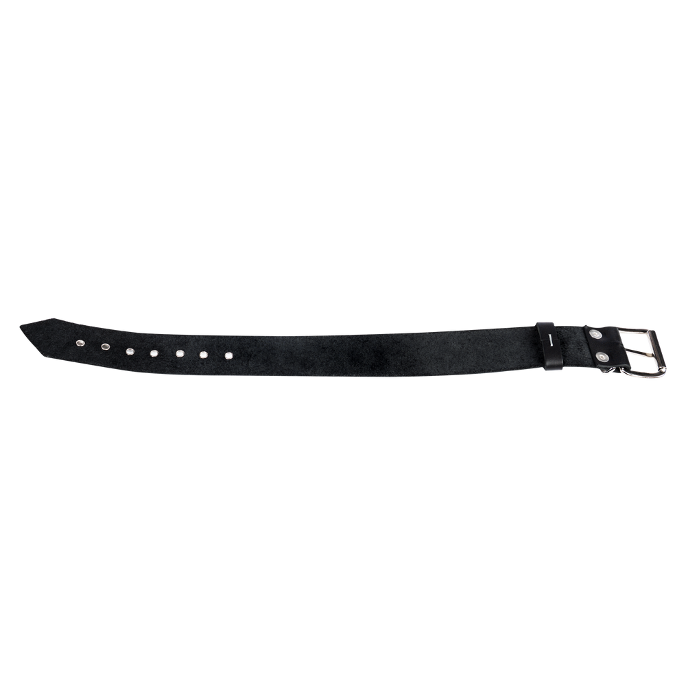 4: Rimba Bondage Play – Lederhalsband mit Metallschnalle – Schwarz