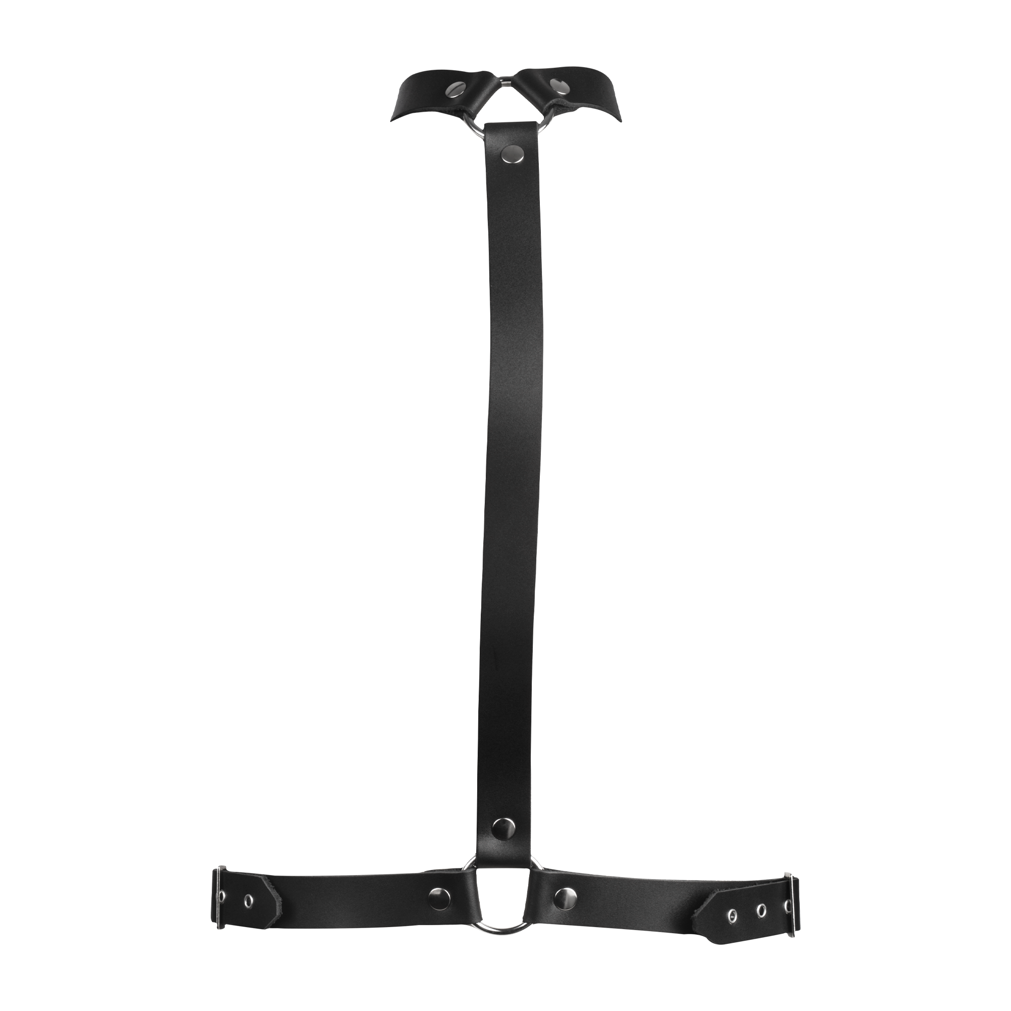 Rimba Bondage Play – Leder-Bondage-Brustharnisch – Schwarz