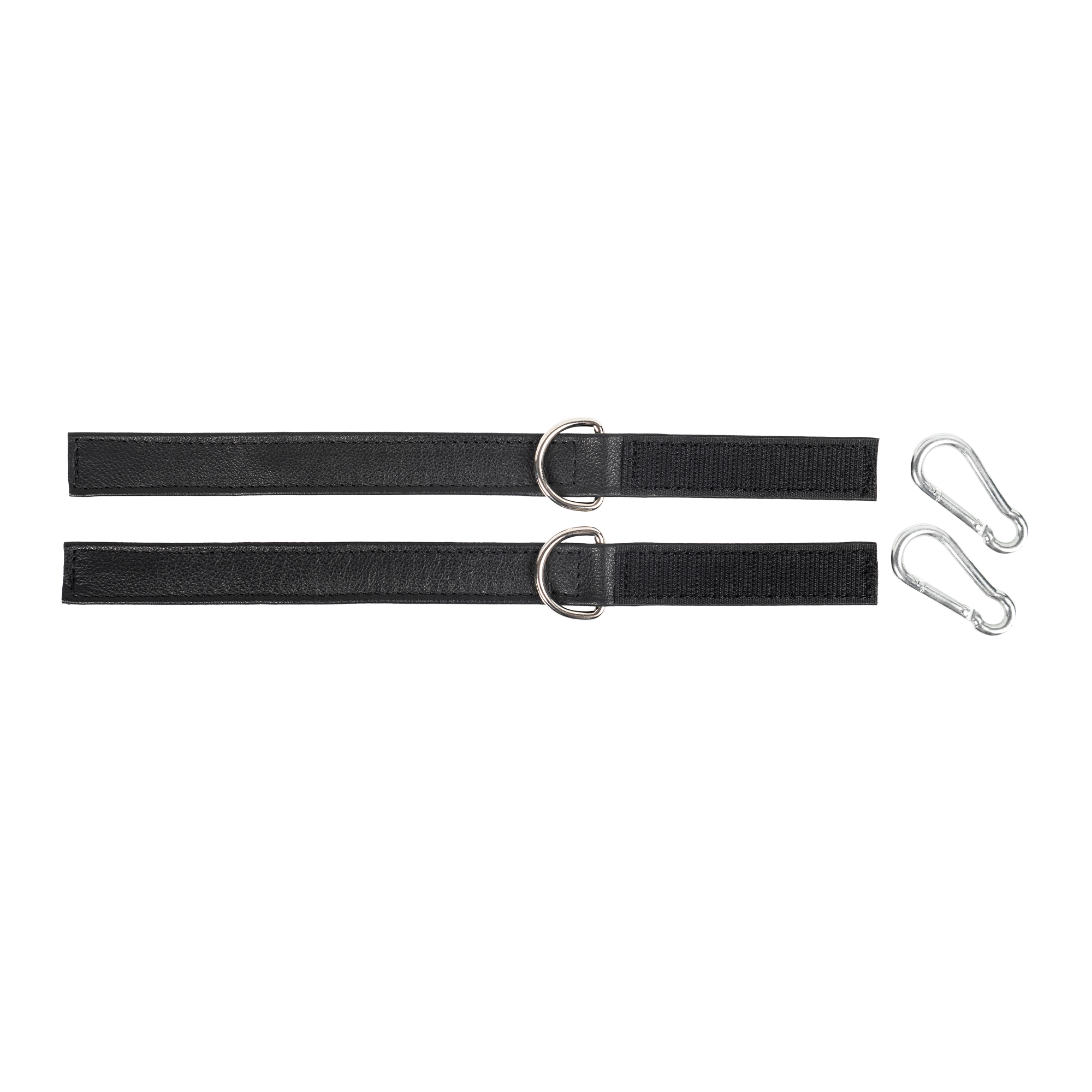 Rimba Bondage Play – Lederfesseln mit Klettverschluss – Schwarz