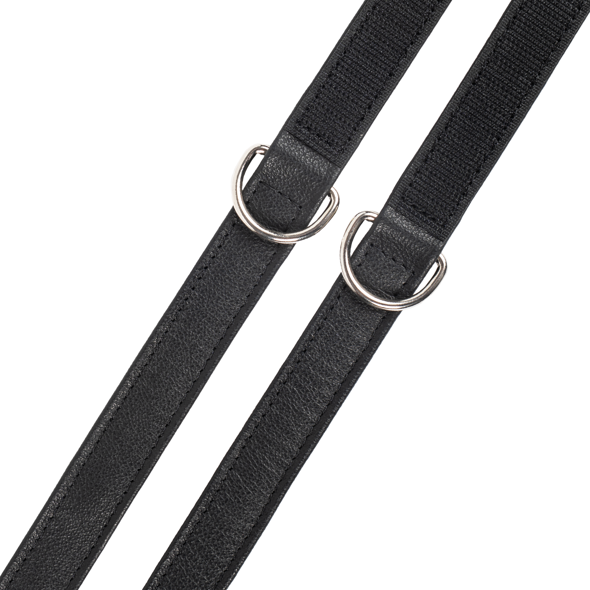 Rimba Bondage Play – Lederfesseln mit Klettverschluss – Schwarz