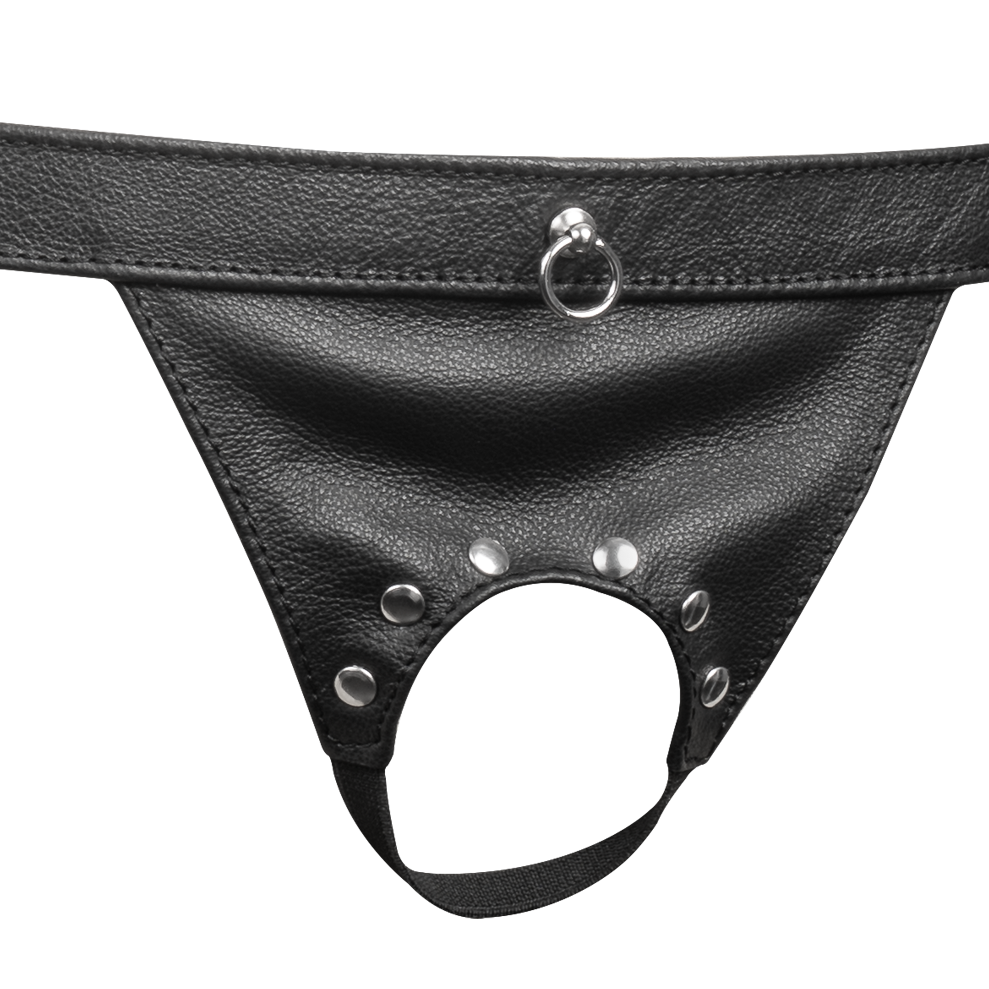 5: Rimba Bondage Play – Offener Lederslip für Herren – Schwarz
