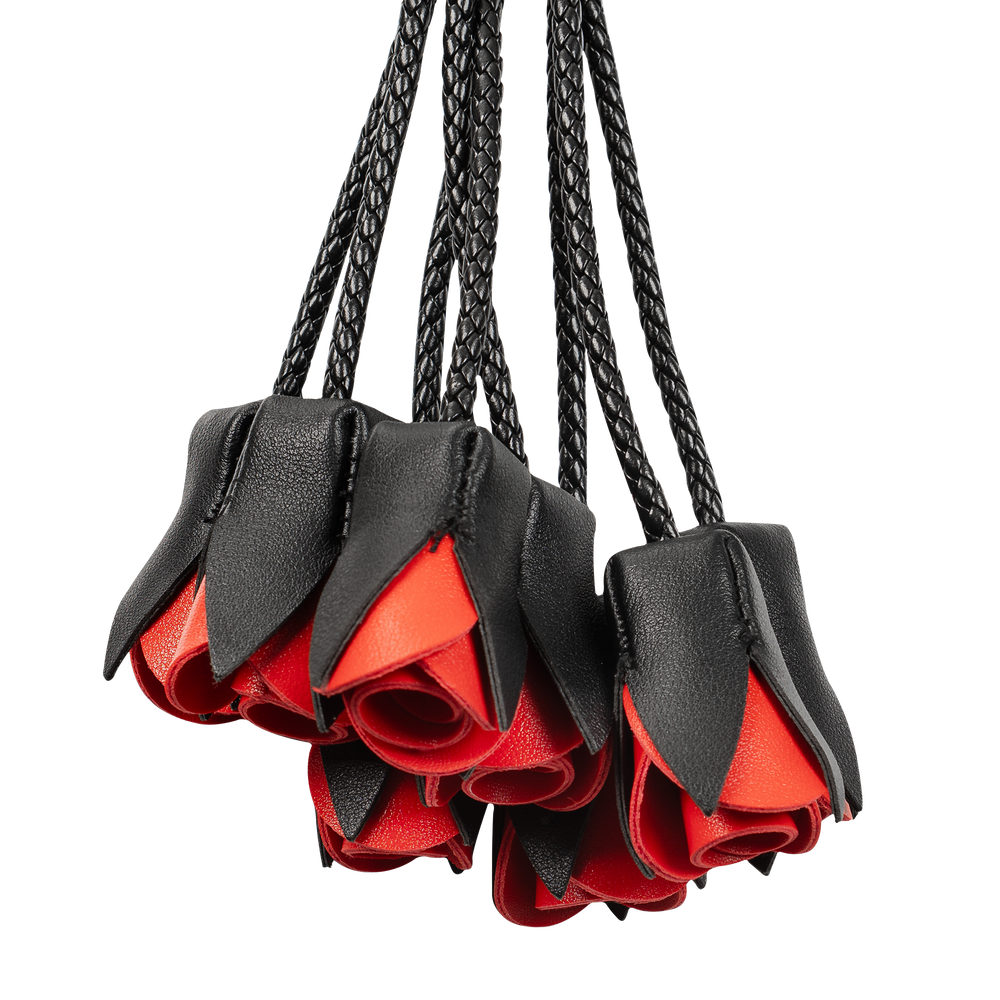2: Rimba Bondage Play – Rosenpeitsche – Schwarz & Rot
