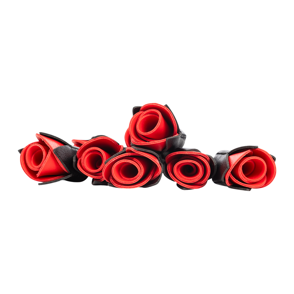 6: Rimba Bondage Play – Rosenpeitsche – Schwarz & Rot