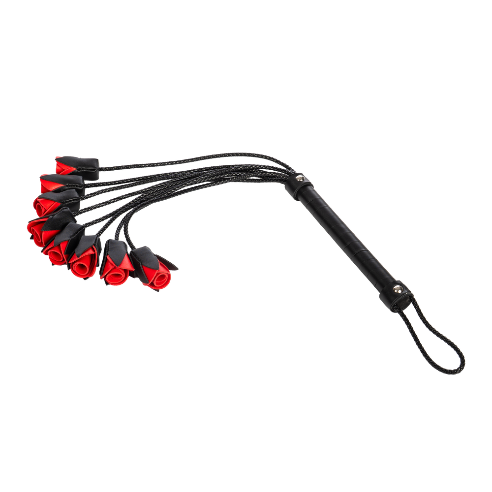 4: Rimba Bondage Play – Rosenpeitsche – Schwarz & Rot