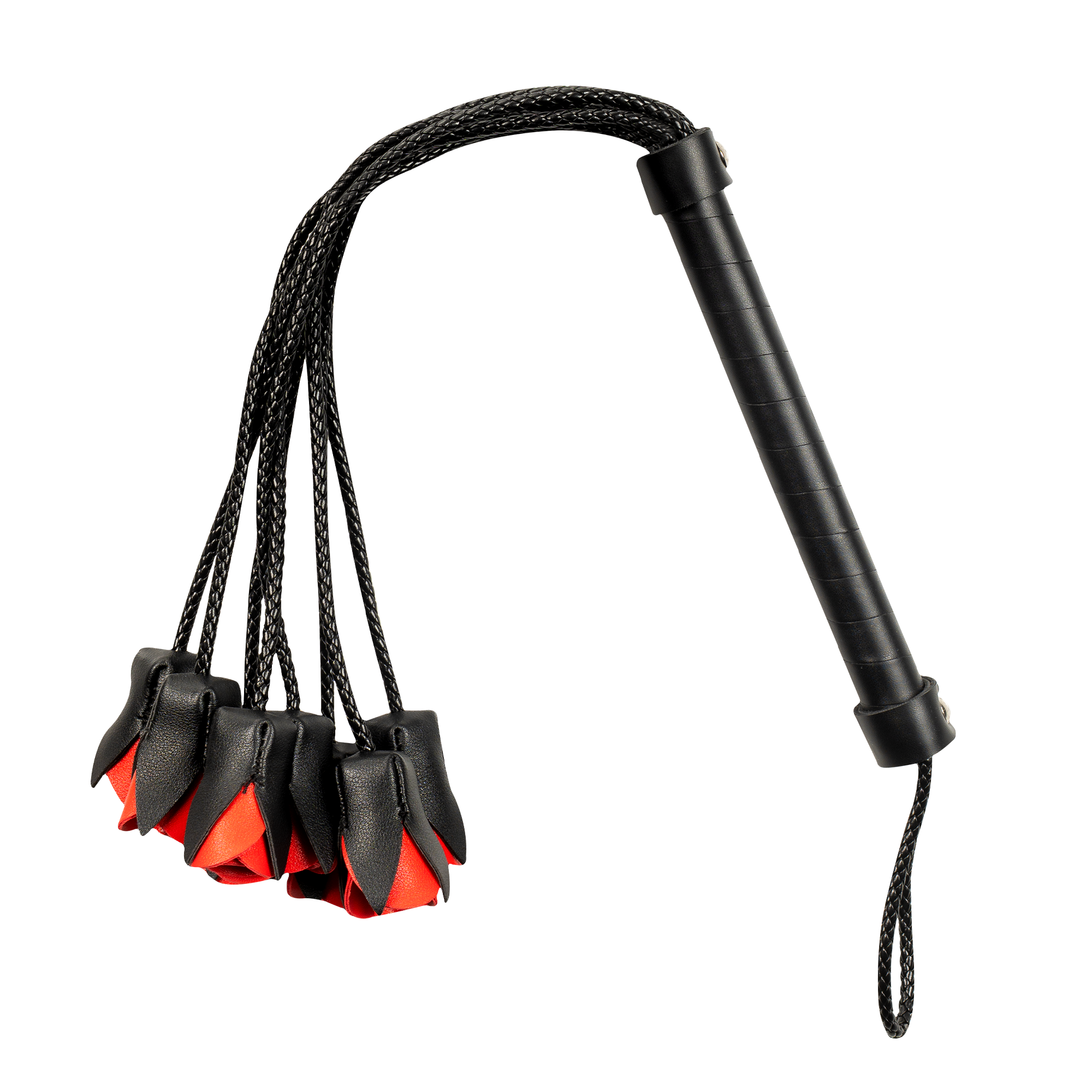 3: Rimba Bondage Play – Rosenpeitsche – Schwarz & Rot
