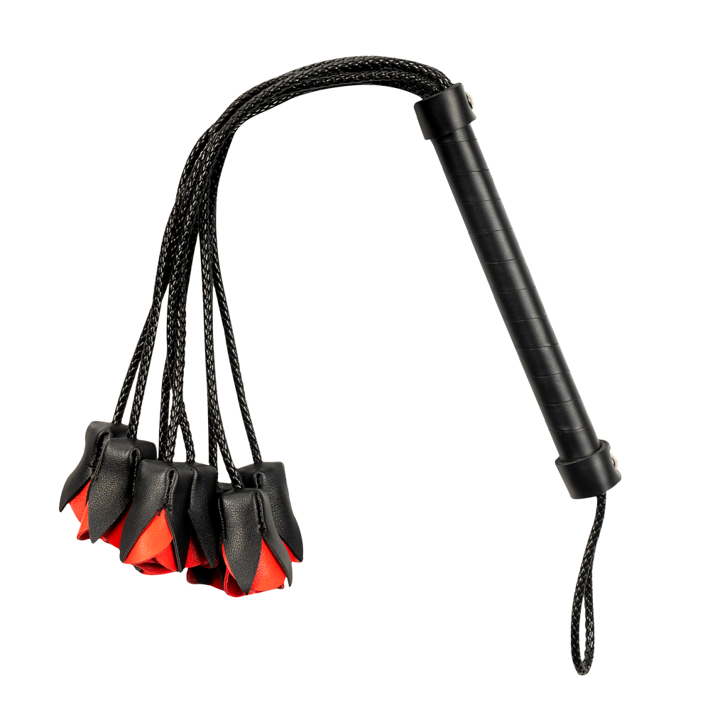 3: Rimba Bondage Play – Rosenpeitsche – Schwarz & Rot