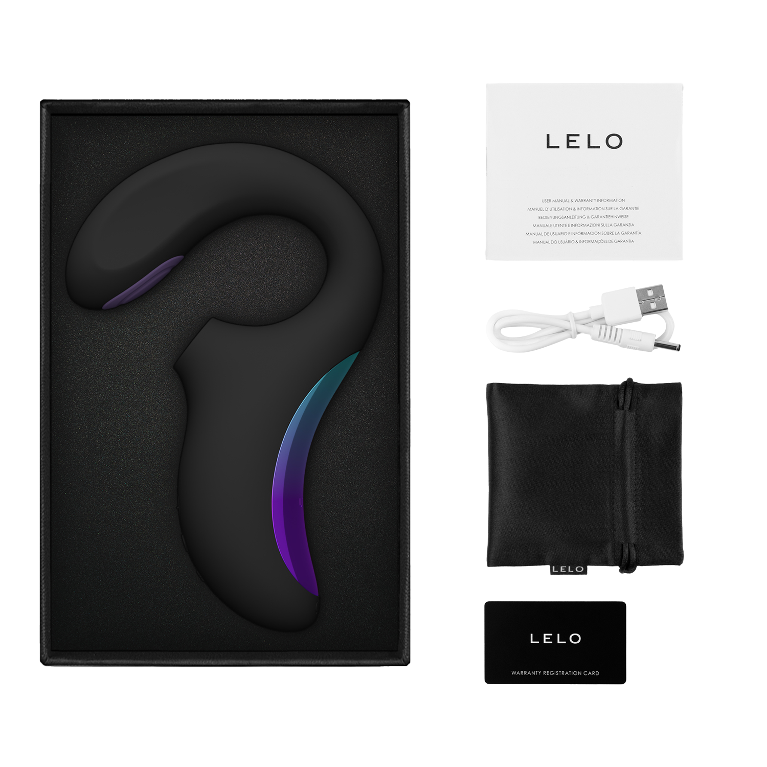 9: LELO - ENIGMA Double Sonic - Dreifach-Stimulation - App-gesteuert - Schwarz