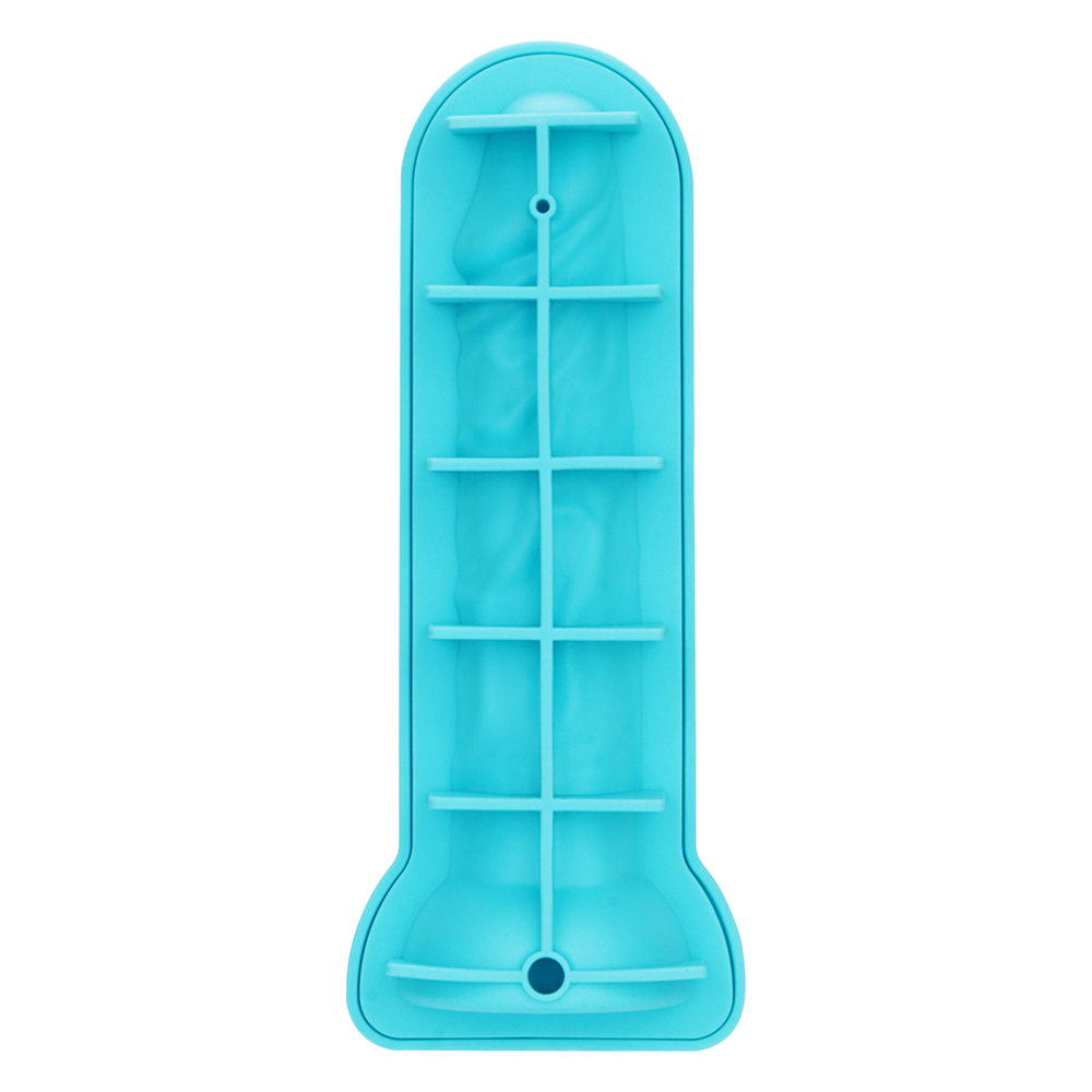 LoveToy – Silikon-Eiswürfelform – Realistischer Penis – Blau